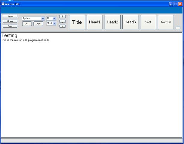 Micron Edit Screenshot